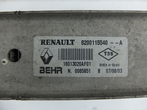 Chladič Inercoolera   Renault 8200115540 16013020AF01 Behr