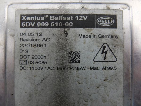 Měnič Xenon 5DV009610-00 Xenius Ballast D1S Hella