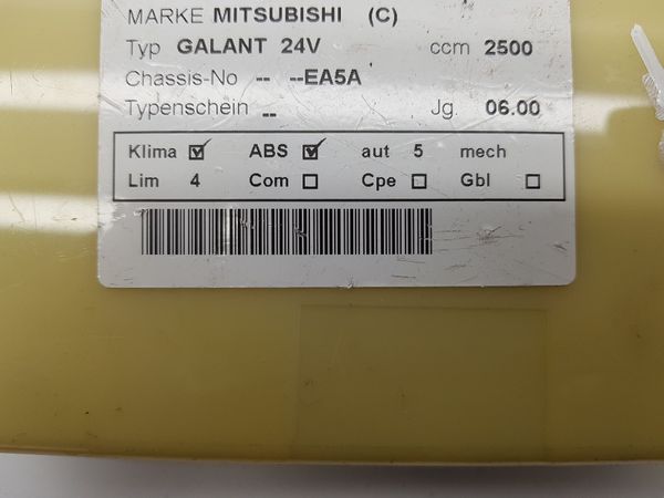 Panel Větrání Mitsubishi Galant MR360372 CAA502A040A