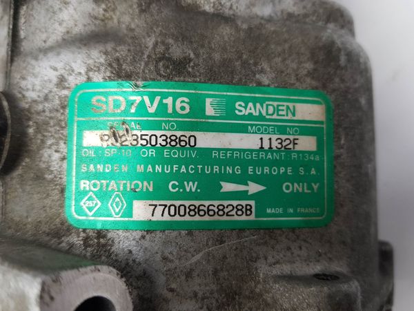 Kompresor Klimatizace Renault Megane I 7700866828 SD7V16 1132F Sanden