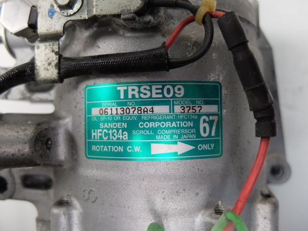 Kompresor Klimatizace  Nový originál 38810-RZV-G02 3757 Honda