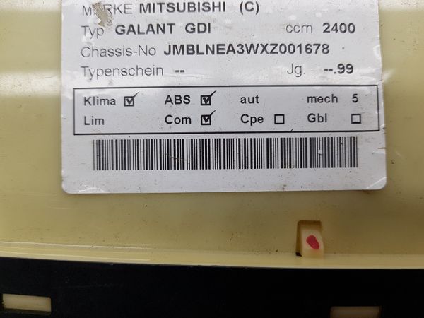 Panel Větrání Mitsubishi Galant MR360372 CAA502A040A 6156