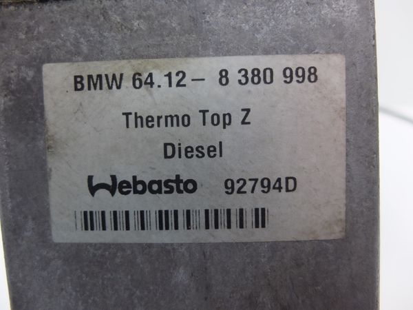 Nezávislé Topení  Webasto BMW X5 8380998 92794D Thermo Top Z
