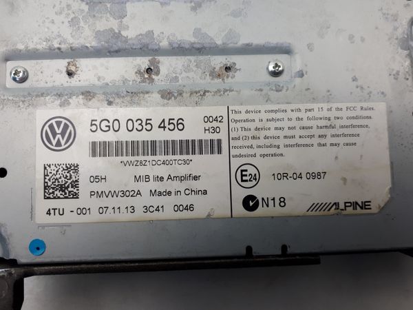 Zesilovač Audio VW Golf 7 VII 5G0035456 Alpine