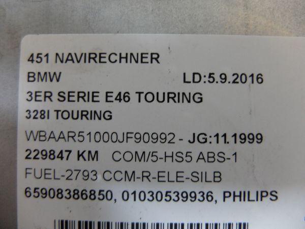 Navigace BMW 3 E46 65.90- 8386850 22SY562/23 Philips