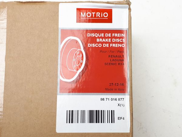 Brzdový Kotouč Předek Renault Scenic RX4 8671016877 7701206198 x2 Motrio