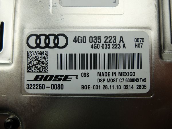 Zesilovač Audio   Audi 4G0035223A 322260-0080 BOSE