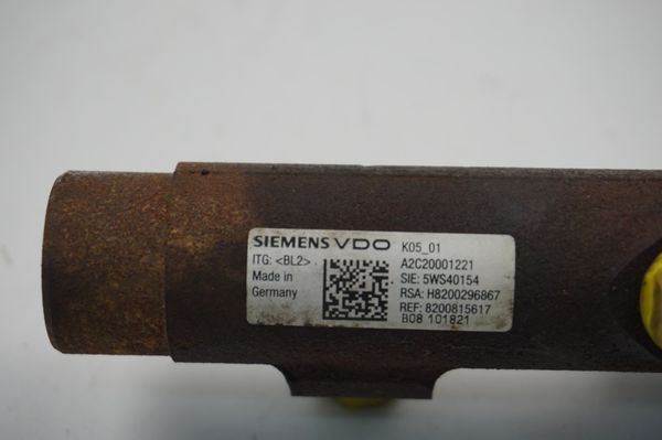 Vstřikovací Lišta - Rampa Se Vstřiky Siemens VDO 8200815617 5WS40154 1.5 DCI