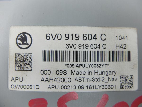 Navigace  Radio Skoda Fabia III 6V0919604C