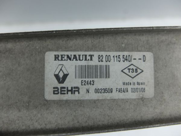 Chladič Inercoolera   Renault 8200115540 E2443 Behr 10906