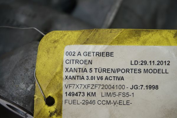 Převodovka 20LE47 3,0 V6 Citroen Xantia 149000km 222385