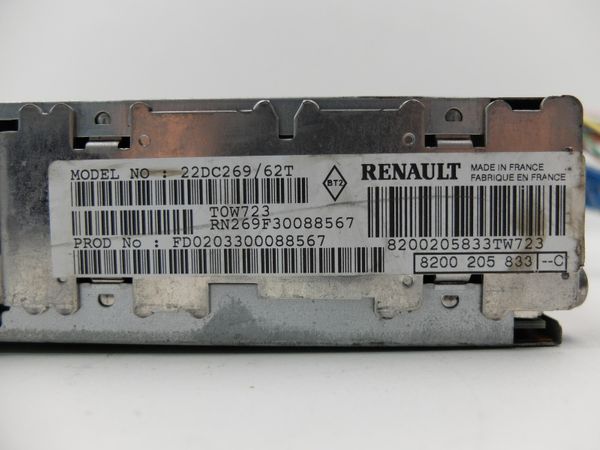 Rádio Tuner Renault 8200205833 22DC269/62T 3205