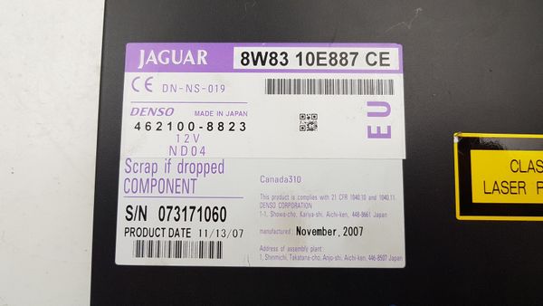 Navigace DVD Jaguar XF 462100-8823 8W8310E887CE