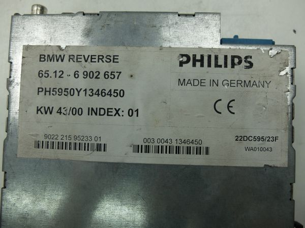 Rádio Na Kazety  BMW 3 6512 6902657 22DC595/23F Reverse Philips