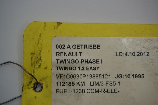 Převodovka JB1057 Renault Twingo 1 1,2 112000km