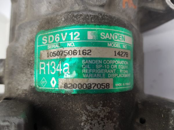Kompresor Klimatizace SD6V12 1427B 8200037058 Sanden Renault 7191