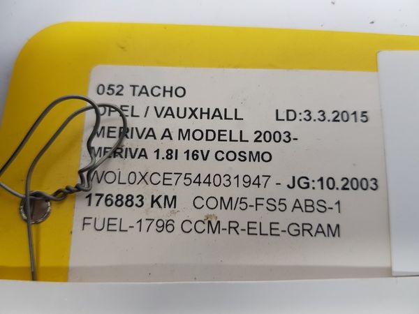 Tachometr Opel Meriva A 13140266MP 110080162015 VDO