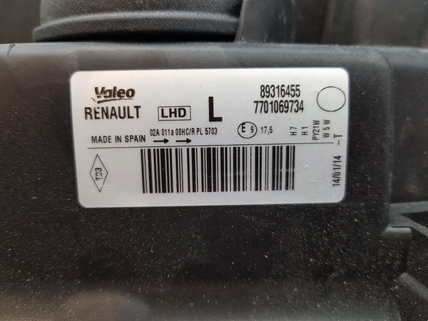 Světlomet Levý 7701069734 Modus Renault Valeo