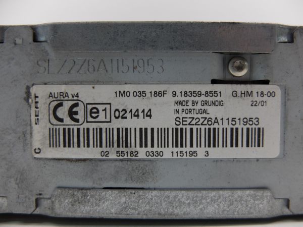 Rádio Na Kazety Seat Leon Toledo 1M0035186F AURA