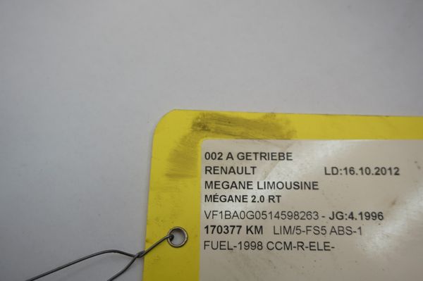 Převodovka JB3143 2,0 8v Renault Megane 170000km 7701352788