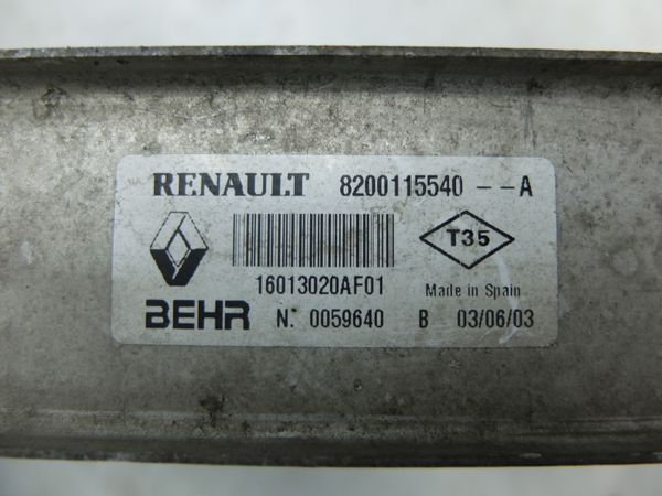 Chladič Inercoolera   Renault 8200115540 16013020AF01 Behr 10907