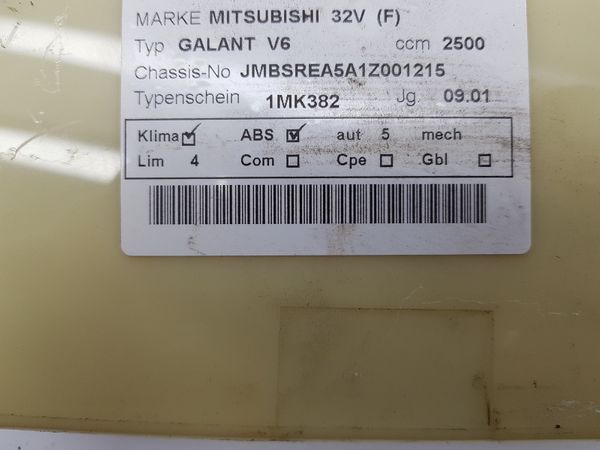 Panel Větrání Mitsubishi Galant MR568514 CAA502A040B